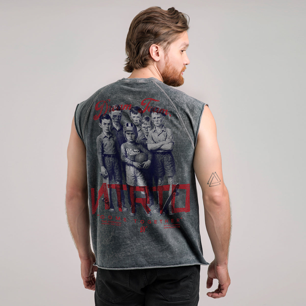 FUERZA DE MANADA ACID WASH NEGRO