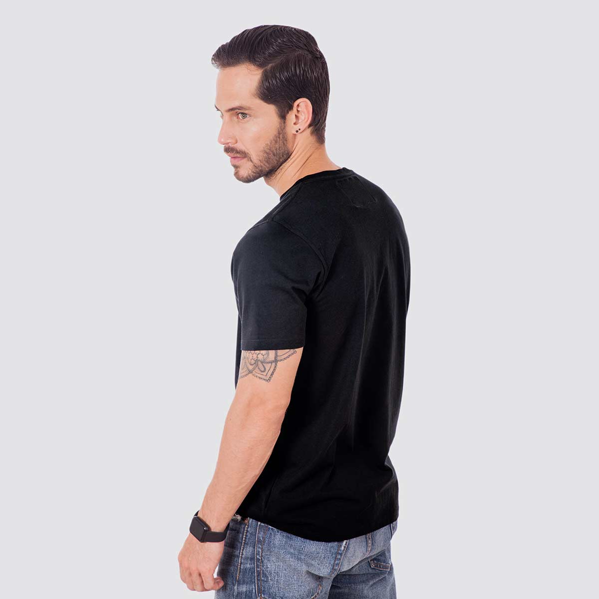 Nitrato Camisetas Hombre Instintos Básicos Negra