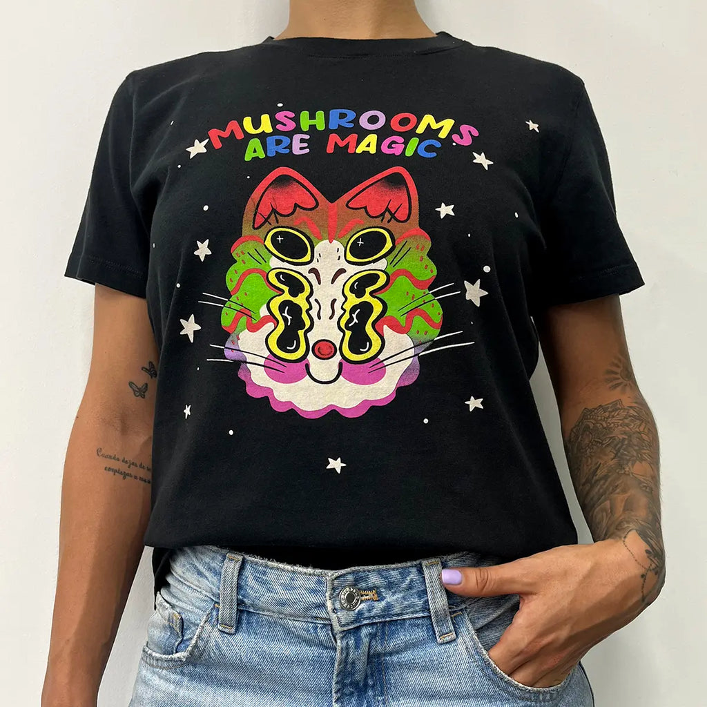 Nitrato Camisetas Mujer Mushrooms Are Magic
