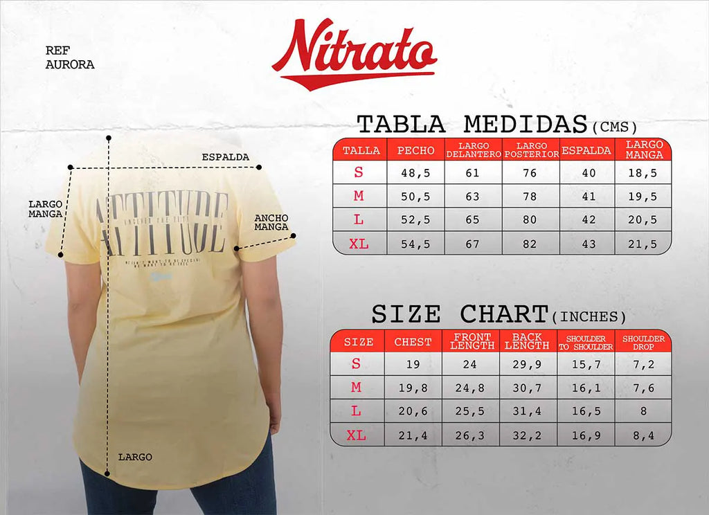 Nitrato Camisetas Mujer Aurora
