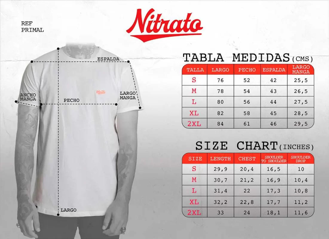 Nitrato Camisetas Hombre Primal