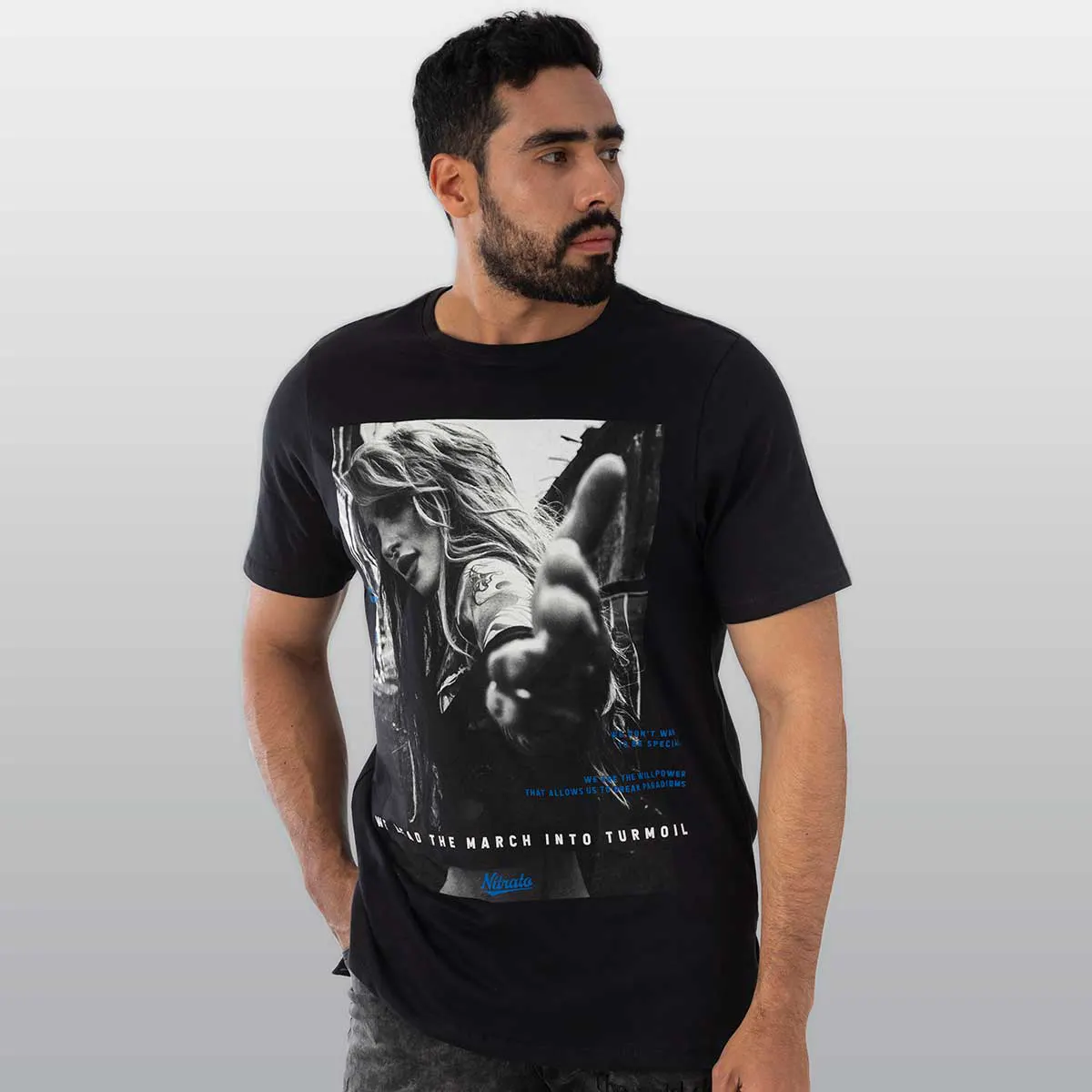 Nitrato Camisetas Hombre Shoot Down